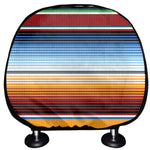 Tribal Serape Blanket Pattern Print Car Headrest Covers