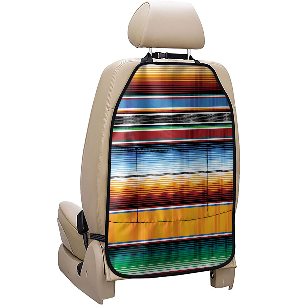 Tribal Serape Blanket Pattern Print Car Seat Organizers