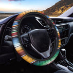 Tribal Serape Blanket Pattern Print Car Steering Wheel Cover