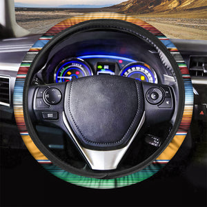 Tribal Serape Blanket Pattern Print Car Steering Wheel Cover