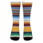 Tribal Serape Blanket Pattern Print Crew Socks