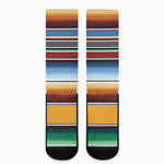 Tribal Serape Blanket Pattern Print Crew Socks