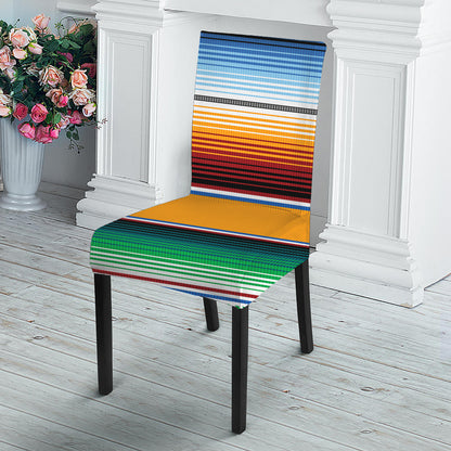 Tribal Serape Blanket Pattern Print Dining Chair Slipcover