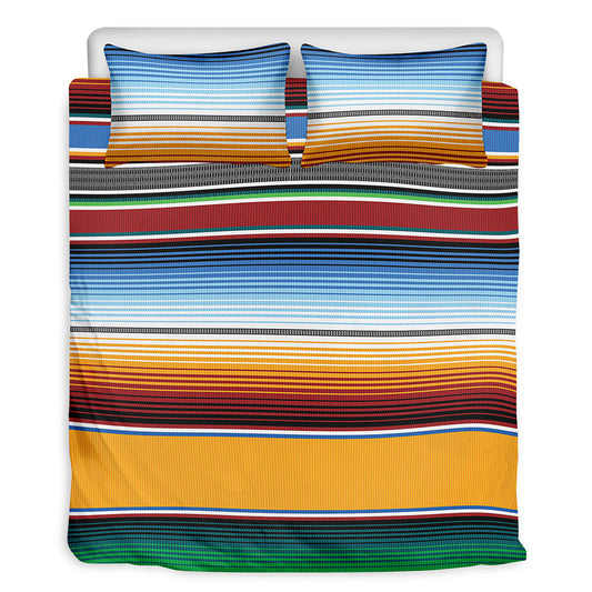 Tribal Serape Blanket Pattern Print Duvet Cover Bedding Set