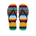 Tribal Serape Blanket Pattern Print Flip Flops