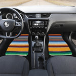 Tribal Serape Blanket Pattern Print Front and Back Car Floor Mats