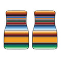 Tribal Serape Blanket Pattern Print Front Car Floor Mats
