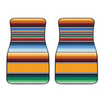 Tribal Serape Blanket Pattern Print Front Car Floor Mats