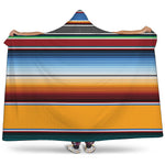 Tribal Serape Blanket Pattern Print Hooded Blanket