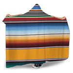 Tribal Serape Blanket Pattern Print Hooded Blanket