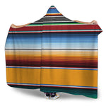 Tribal Serape Blanket Pattern Print Hooded Blanket