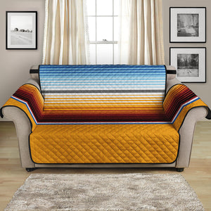 Tribal Serape Blanket Pattern Print Loveseat Protector