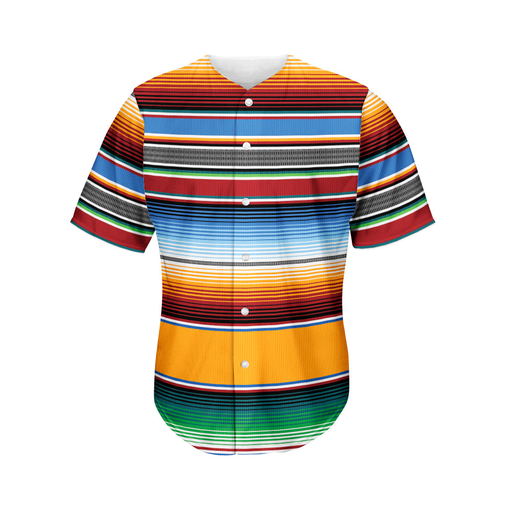 Tribal Serape Blanket Pattern Print Men's Baseball Jersey