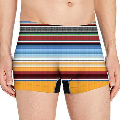 Tribal Serape Blanket Pattern Print Men's Boxer Briefs