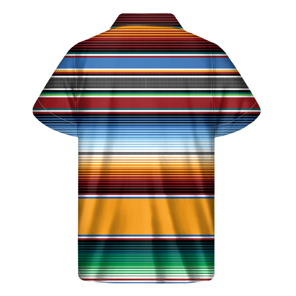 Tribal Serape Blanket Pattern Print Men's Short Sleeve Shirt