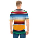 Tribal Serape Blanket Pattern Print Men's T-Shirt