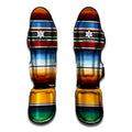 Tribal Serape Blanket Pattern Print Muay Thai Shin Guards