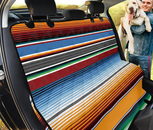 Tribal Serape Blanket Pattern Print Pet Car Back Seat Cover