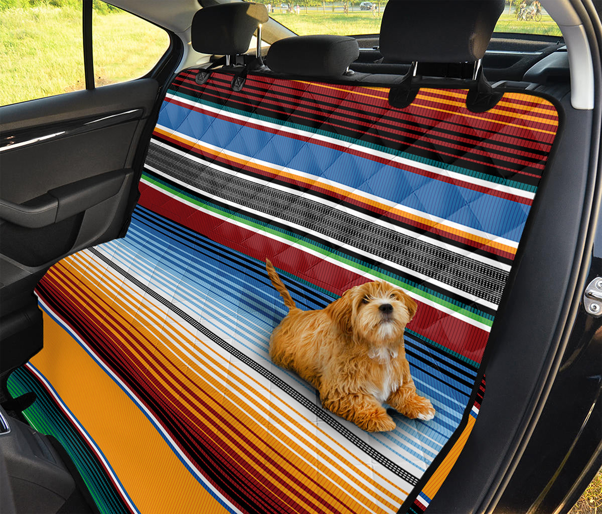 Tribal Serape Blanket Pattern Print Pet Car Back Seat Cover