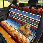 Tribal Serape Blanket Pattern Print Pet Car Back Seat Cover