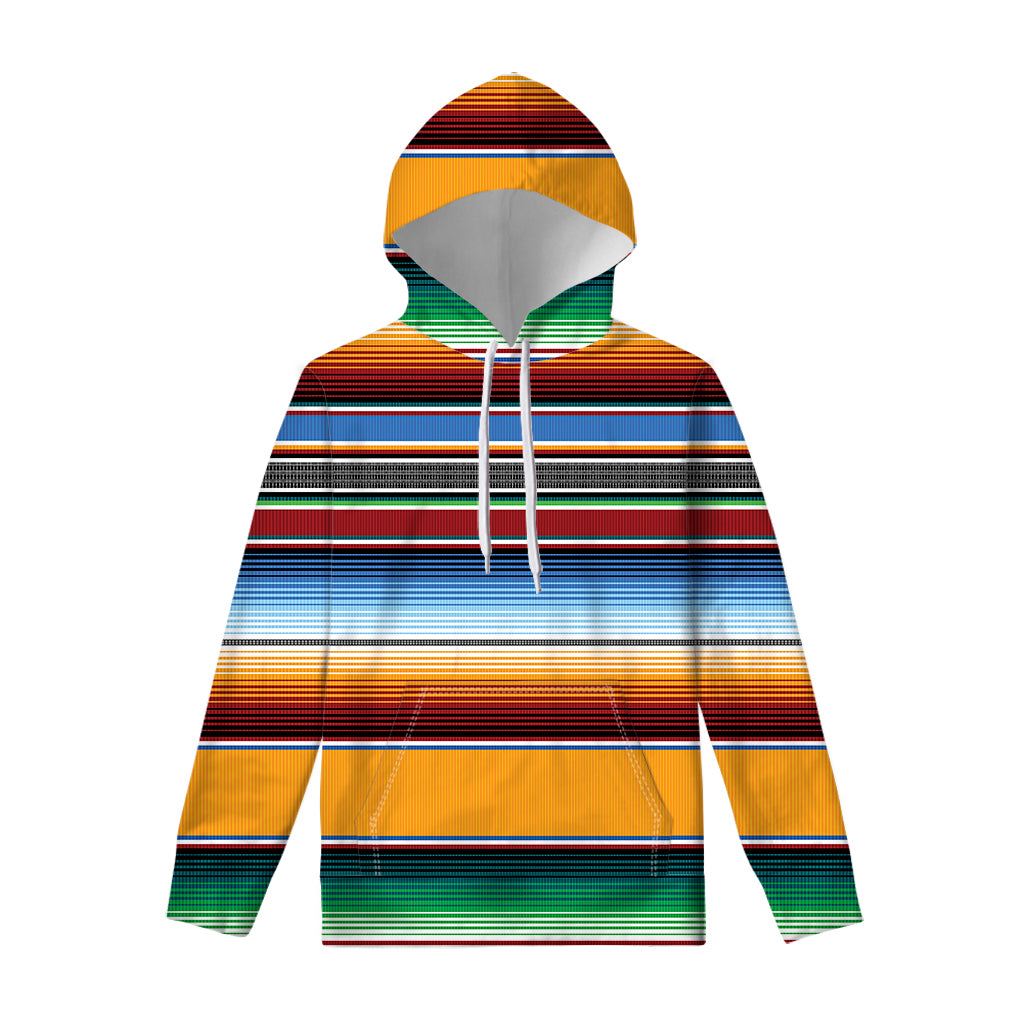 Tribal Serape Blanket Pattern Print Pullover Hoodie