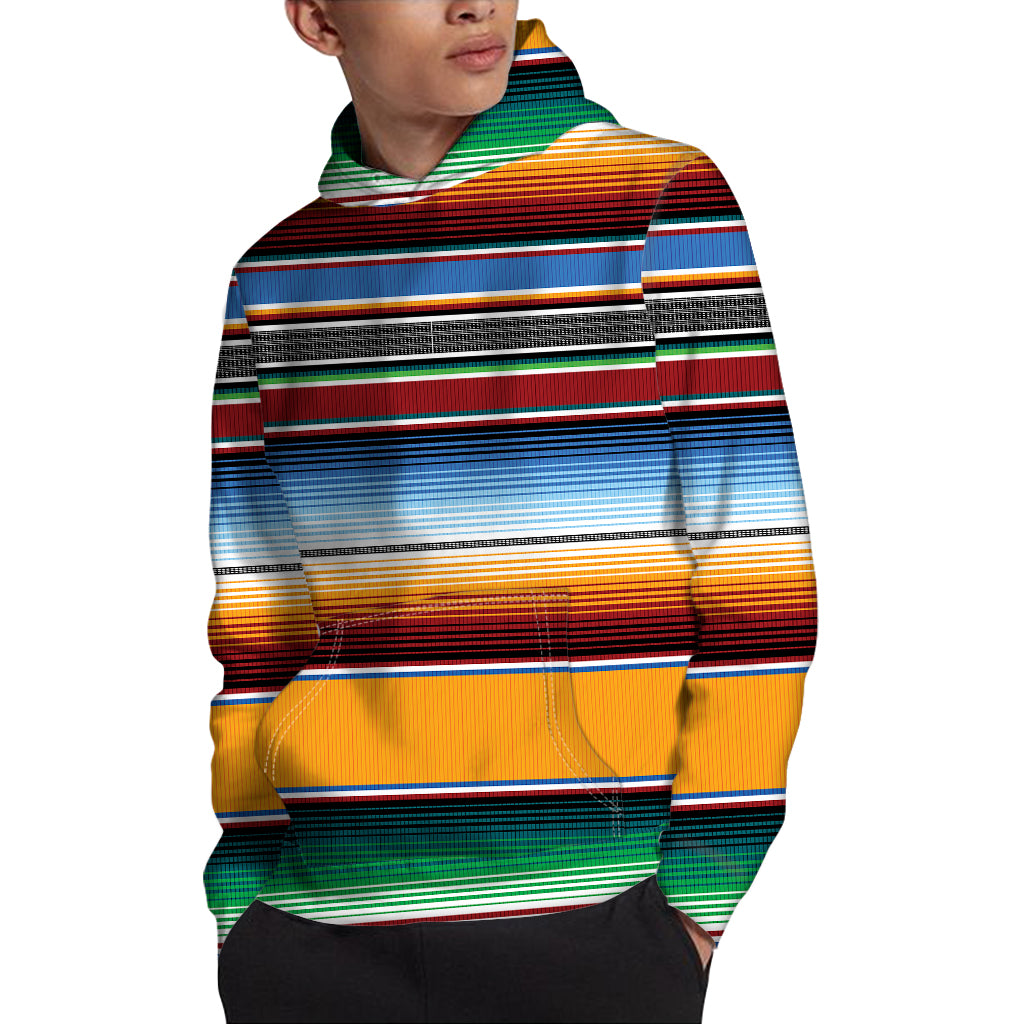 Tribal Serape Blanket Pattern Print Pullover Hoodie