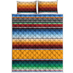 Tribal Serape Blanket Pattern Print Quilt Bed Set