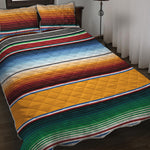 Tribal Serape Blanket Pattern Print Quilt Bed Set