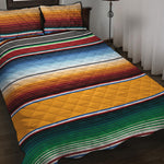 Tribal Serape Blanket Pattern Print Quilt Bed Set