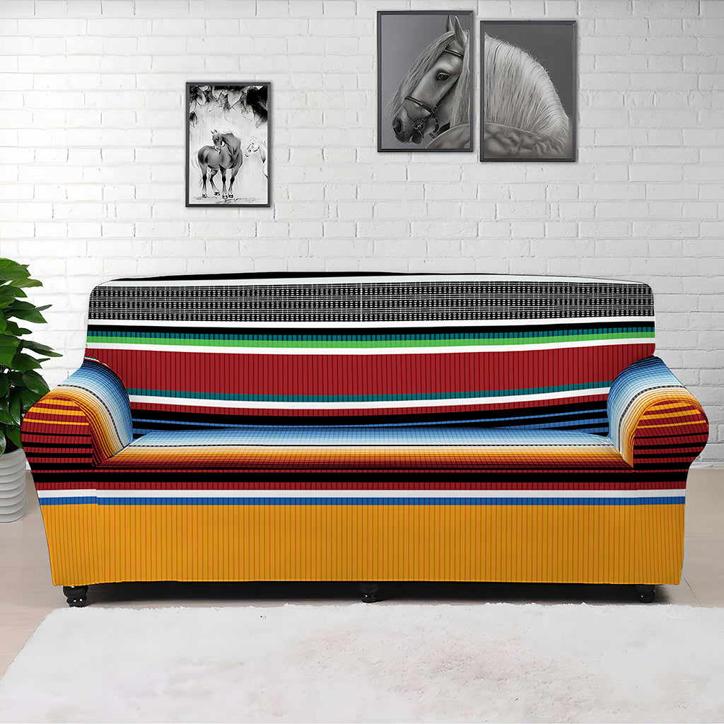 Tribal Serape Blanket Pattern Print Sofa Cover