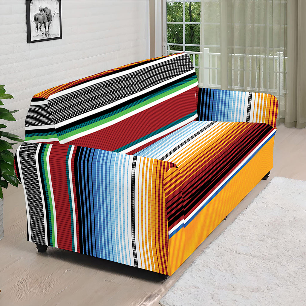 Tribal Serape Blanket Pattern Print Sofa Cover