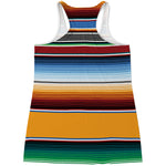 Tribal Serape Blanket Pattern Print Women's Racerback Tank Top