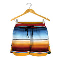 Tribal Serape Blanket Pattern Print Women's Shorts