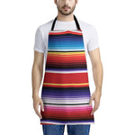 Tribal Serape Blanket Stripe Print Apron