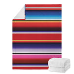 Tribal Serape Blanket Stripe Print Blanket