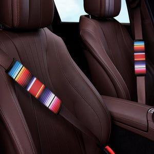 Tribal Serape Blanket Stripe Print Car Seat Belt Covers