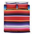 Tribal Serape Blanket Stripe Print Duvet Cover Bedding Set