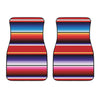 Tribal Serape Blanket Stripe Print Front Car Floor Mats