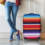 Tribal Serape Blanket Stripe Print Luggage Cover