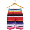 Tribal Serape Blanket Stripe Print Men's Shorts
