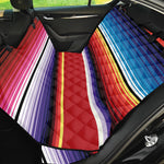 Tribal Serape Blanket Stripe Print Pet Car Back Seat Cover