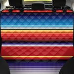 Tribal Serape Blanket Stripe Print Pet Car Back Seat Cover