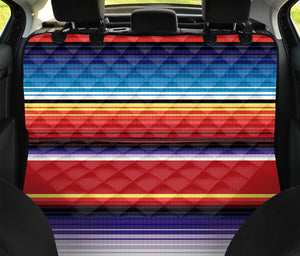 Tribal Serape Blanket Stripe Print Pet Car Back Seat Cover