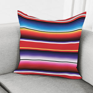 Tribal Serape Blanket Stripe Print Pillow Cover