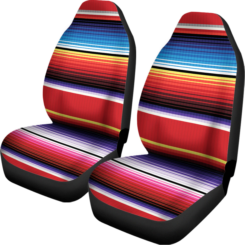 Tribal Serape Blanket Stripe Print Universal Fit Car Seat Covers