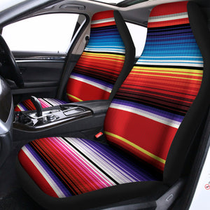 Tribal Serape Blanket Stripe Print Universal Fit Car Seat Covers