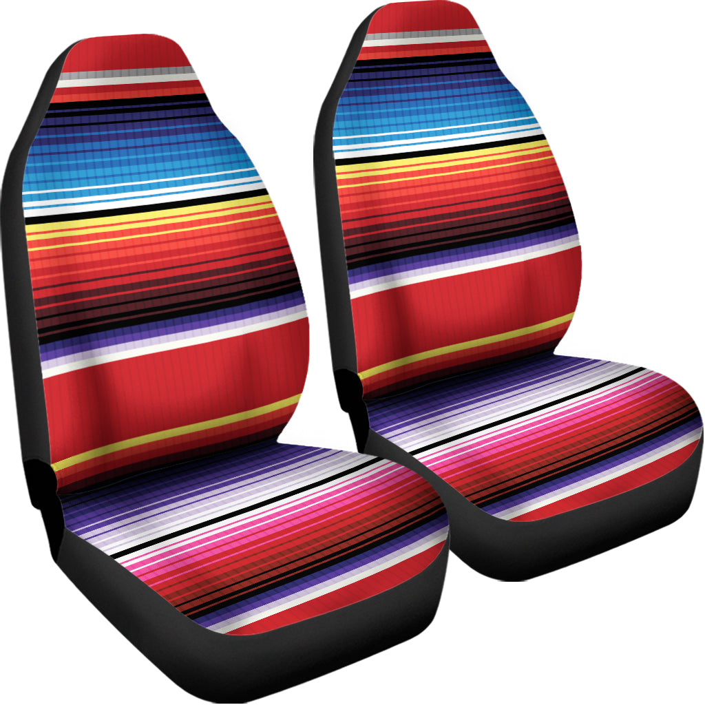 Tribal Serape Blanket Stripe Print Universal Fit Car Seat Covers