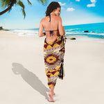 Tribal Southwestern Navajo Pattern Print Beach Sarong Wrap