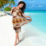 Tribal Southwestern Navajo Pattern Print Beach Sarong Wrap
