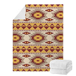 Tribal Southwestern Navajo Pattern Print Blanket
